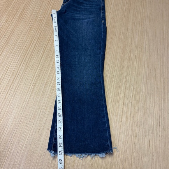 Frame Denim Jeans Womens 27 Blue Le Crop Mini Boot Raw Edge Stretch Cropped - Picture 8 of 9